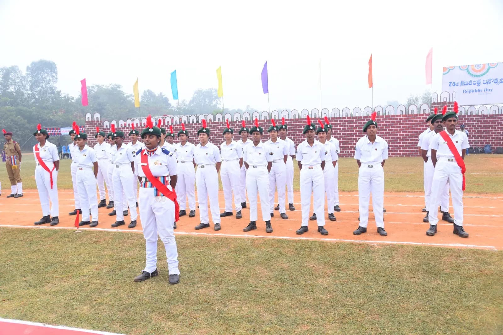 NCC Naval Wing Parade Formation on Republic Day